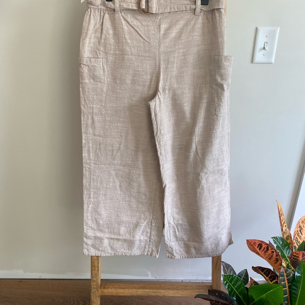 Derek Heart Cream Cropped Pants